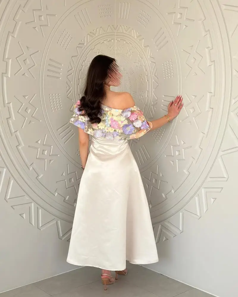 Jirocum Luxury White Satin Evening Dresses One-Shoulder Floral Embroidery Gown with Cape Sleeves for Gala Prom Party
Jirocum Luxury White Satin Evening Dresses One-Shoulder Floral Embroidery Gown with Cape Sleeves for Gala Prom Party