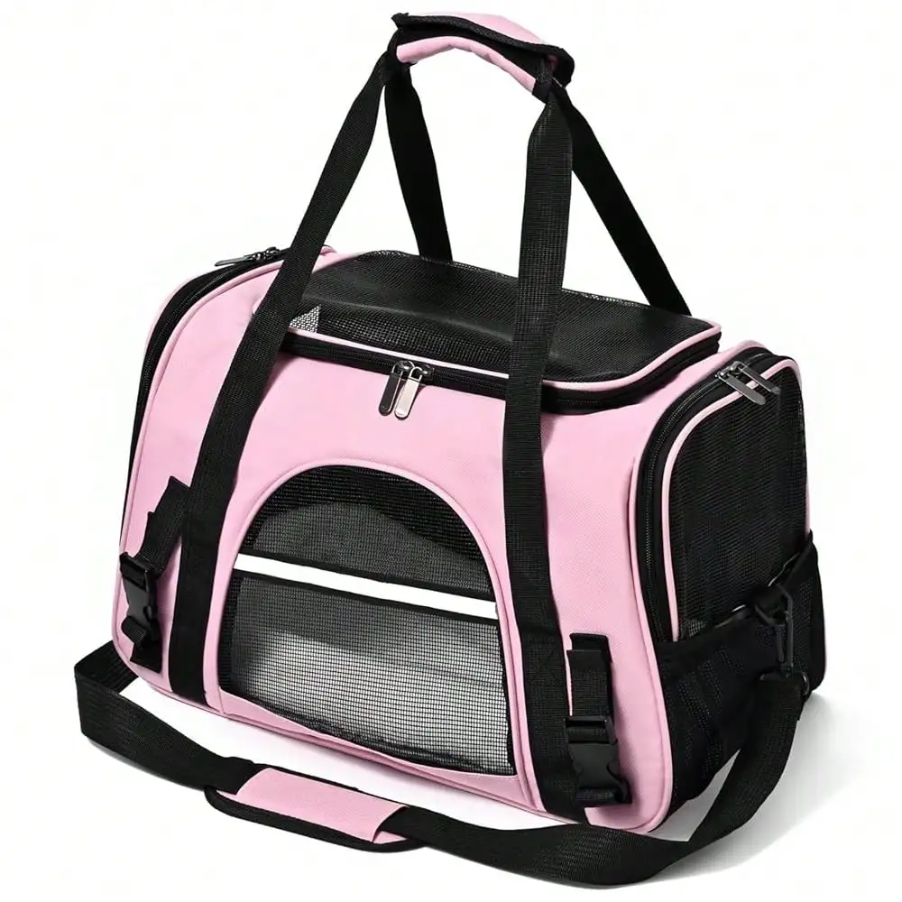 Dog Cat Carrier Soft For Small Pet Up To 16 Lbs TSA Airline Approved Travel Carrier Collapsible Puppy Car Mesh Bag 17.5 * 10.2 * 11.4 Inch - Purple
Dog Cat Carrier Soft For Small Pet Up To 16 Lbs TSA Airline Approved Travel Carrier Collapsible Puppy Car Mesh Bag 17.5 * 10.2 * 11.4 Inch - Purple