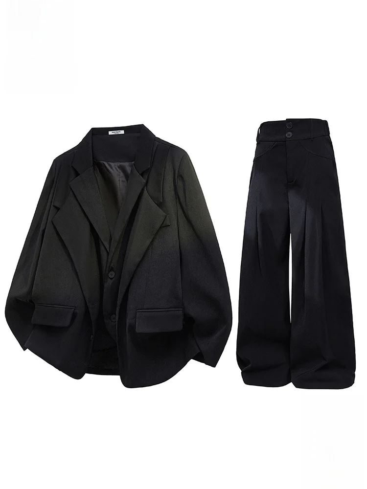 PaulFrank High-End Men's Suit Set Double Layer Fake Two-Piece Suit Jaet Wide Leg Pants Spring Faion Casual Wear
PaulFrank High-End Men's Suit Set Double Layer Fake Two-Piece Suit Jaet Wide Leg Pants Spring Faion Casual Wear