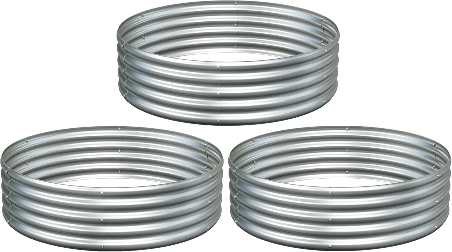 3PCS 4x4x1FT Galvanized Raised Garden Bed Kit,Vegetable Boxes-Round Metal Flower Box,Large Planter Raised Beds Outdoor G
3PCS 4x4x1FT Galvanized Raised Garden Bed Kit,Vegetable Boxes-Round Metal Flower Box,Large Planter Raised Beds Outdoor G