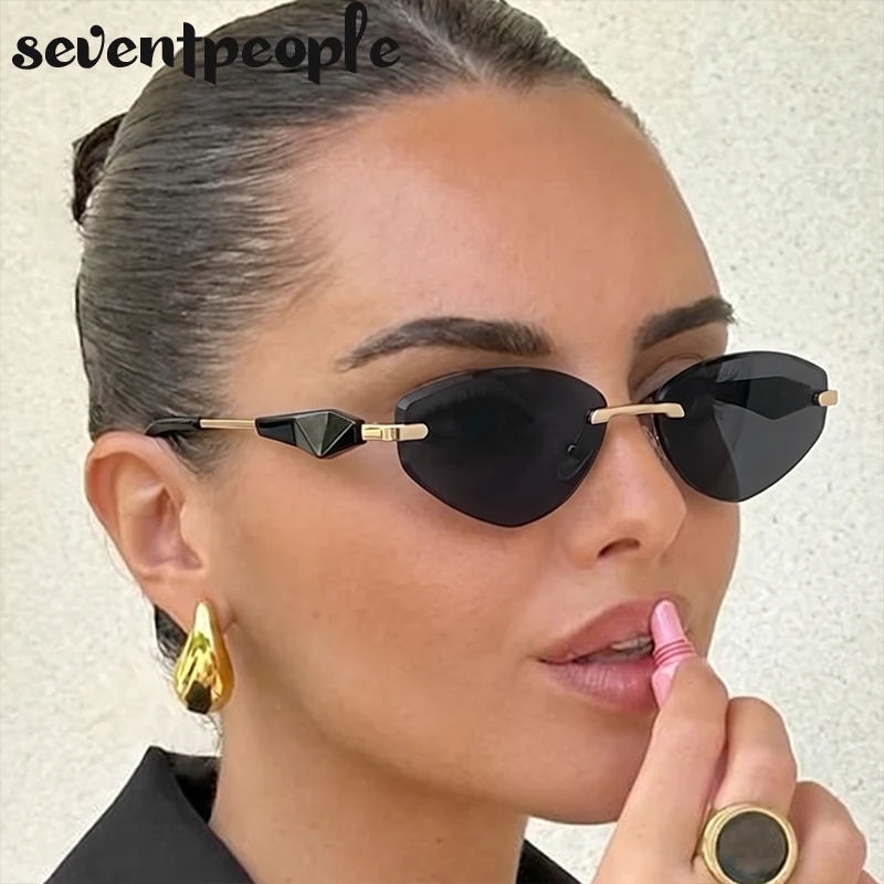 Sexy Cat Eye Rimless Punk Sunglasses Women New 2026 Luxury Designer Trendy Frameless Polygon Sun Glasses Vintage Metal Shades
Sexy Cat Eye Rimless Punk Sunglasses Women New 2026 Luxury Designer Trendy Frameless Polygon Sun Glasses Vintage Metal Shades