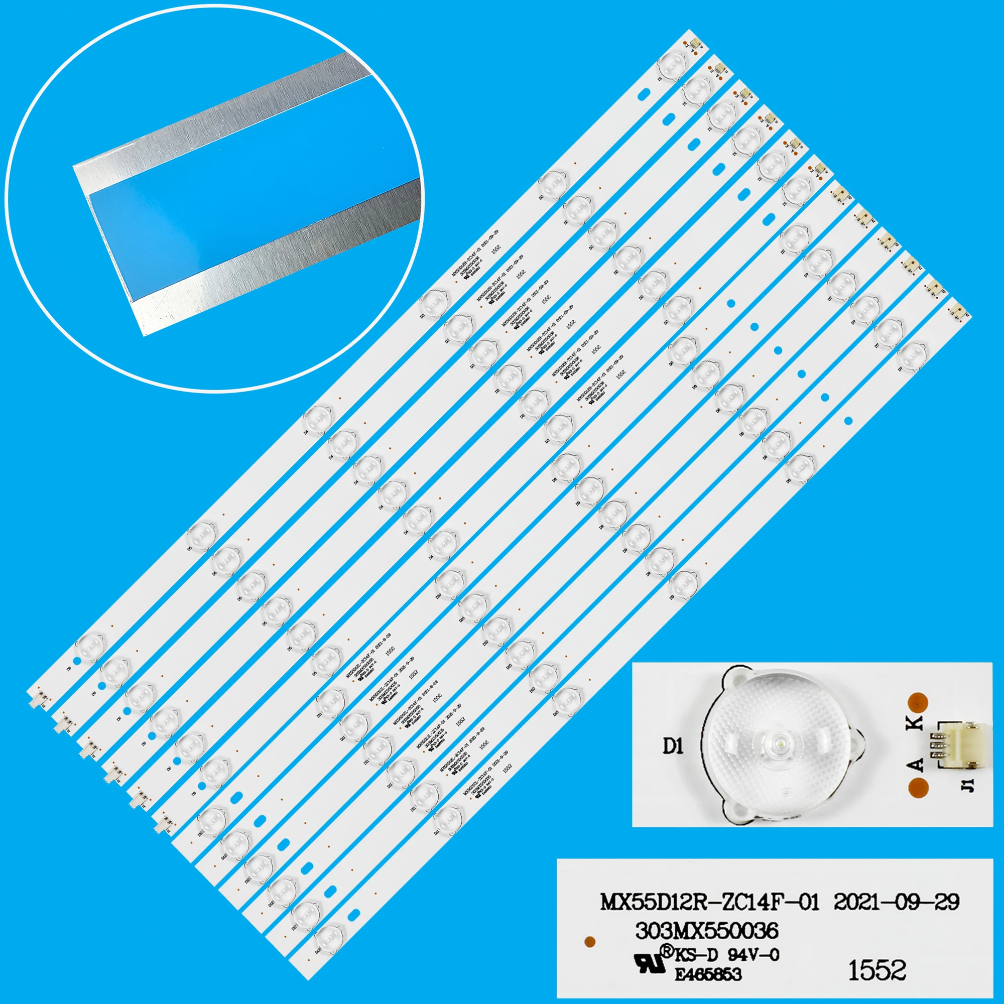 Светодиодная лента подсветки 12 ламп для KALED55XXXZC F55D8000K LED55G100 LED55G300 MX55D12L MX55D12R-ZC14F-01 ZC21FG-01 303MX550036
Светодиодная лента подсветки 12 ламп для KALED55XXXZC F55D8000K LED55G100 LED55G300 MX55D12L MX55D12R-ZC14F-01 ZC21FG-01 303MX550036
