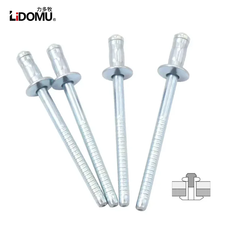 30/50Pcs high strength structural blind rivet carbon steel dome head blind rivets
30/50Pcs high strength structural blind rivet carbon steel dome head blind rivets