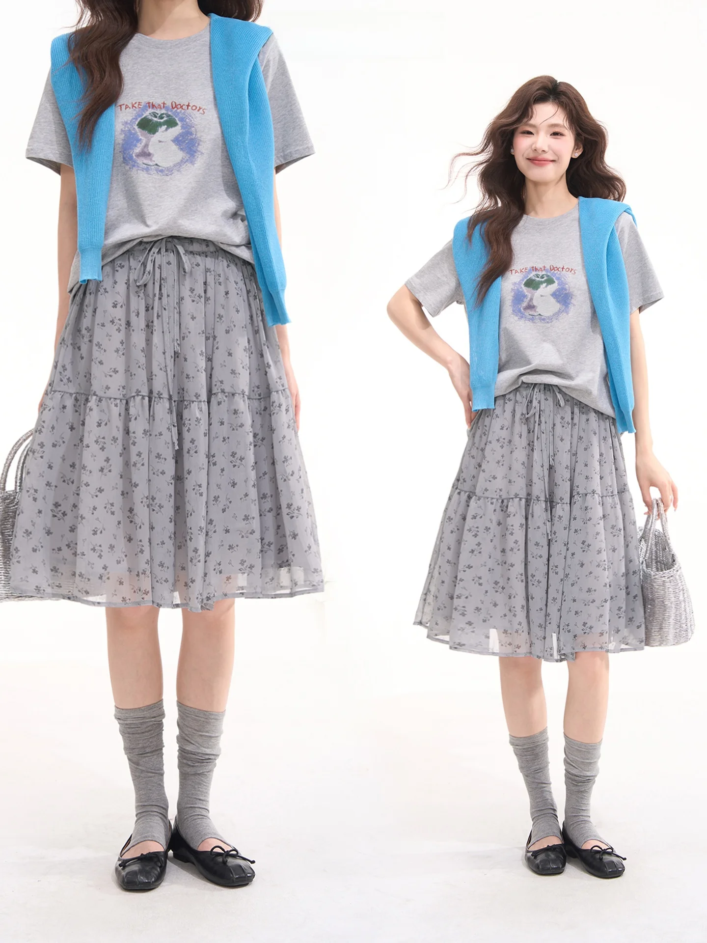 Floral Print Loose Women's Skirt High Waist A-Line Korean Style Gentle Spring Summer Polyester Fabric Bisheng Half-length
Floral Print Loose Women's Skirt High Waist A-Line Korean Style Gentle Spring Summer Polyester Fabric Bisheng Half-length