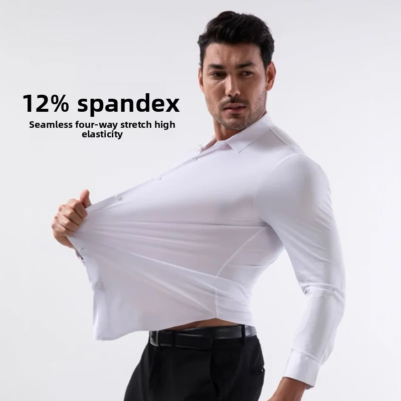 Men's Solid Color Non-Iron Four-Way Stretch Shirt - Soft Skin-Friendly Euro Style Top (Long & Short Sleeve Available
Men's Solid Color Non-Iron Four-Way Stretch Shirt - Soft Skin-Friendly Euro Style Top (Long & Short Sleeve Available