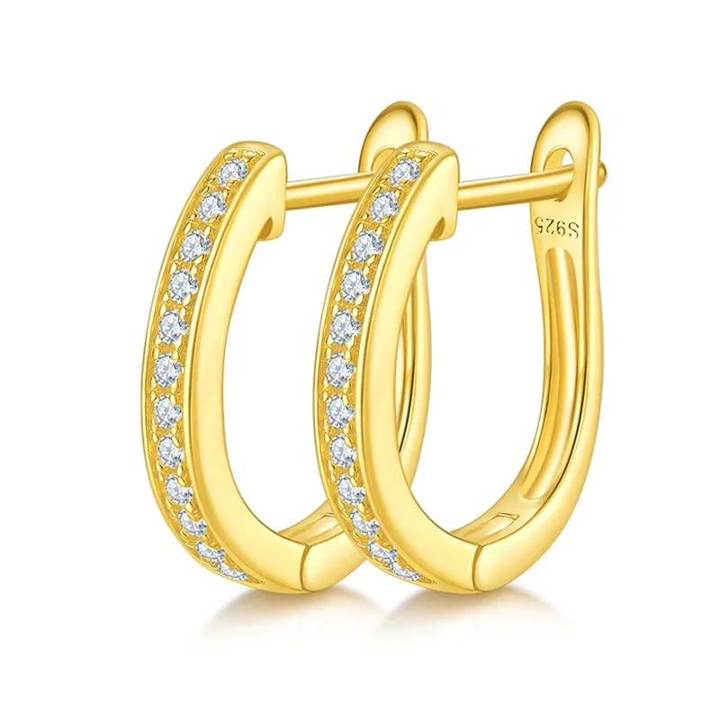 K005A Lefei Fashion Trendy Classic White Moissanite Exquisite Single Row Shape U Earring For Charm Women Silver 925 Jewelry Gift
K005A Lefei Fashion Trendy Classic White Moissanite Exquisite Single Row Shape U Earring For Charm Women Silver 925 Jewelry Gift