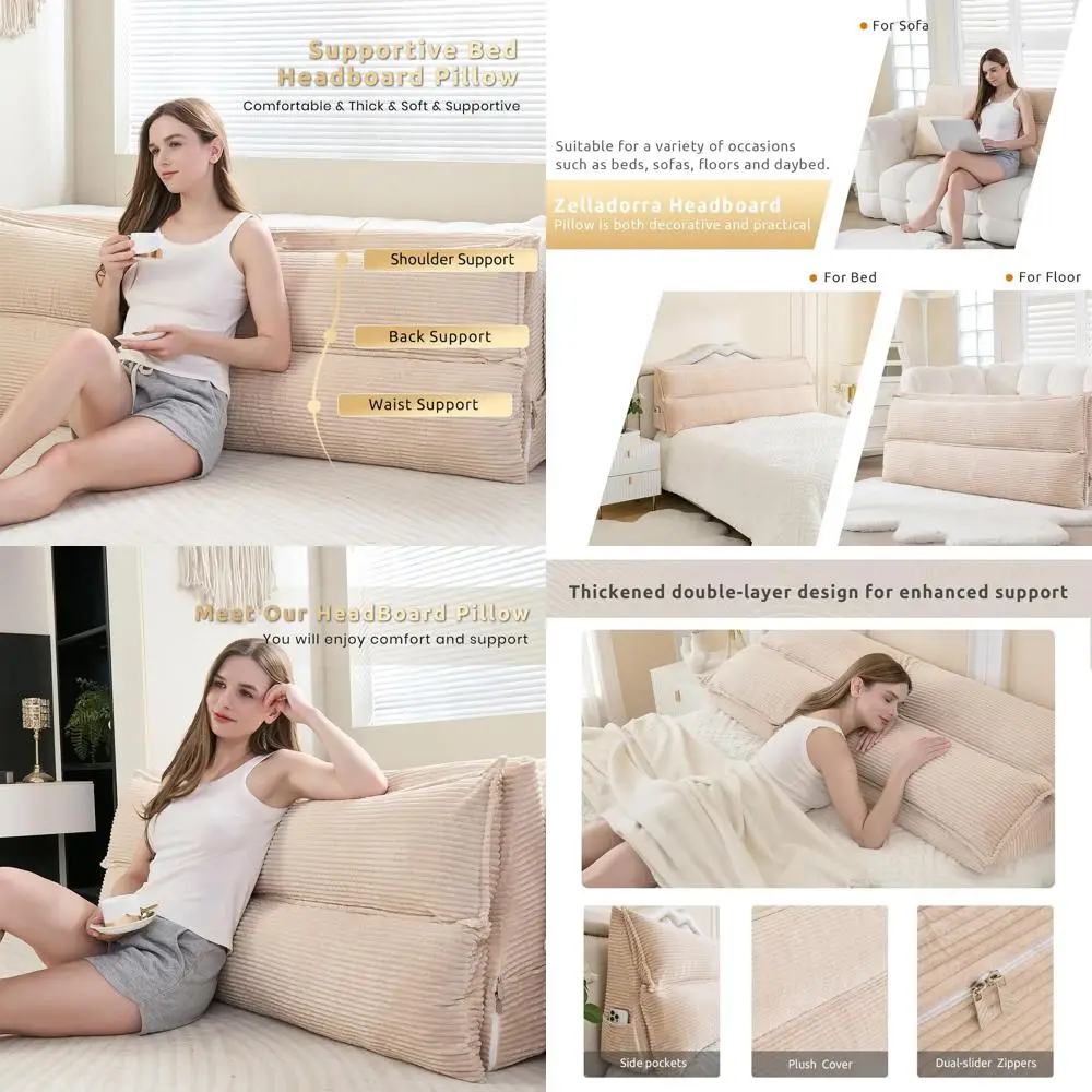 Изголовье подушки из пены с эффектом памяти, поддержка чтения размера Queen, съемный чехол, верблюжий
Изголовье подушки из пены с эффектом памяти, поддержка чтения размера Queen, съемный чехол, верблюжий