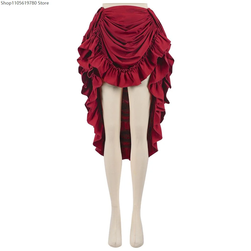 Renaissance Women Plus Size S-2XL Pirate Skirt Gothic Medieval Costume Drawstring Victorian Steampunk Ruffles Irregular Skirts
Renaissance Women Plus Size S-2XL Pirate Skirt Gothic Medieval Costume Drawstring Victorian Steampunk Ruffles Irregular Skirts
