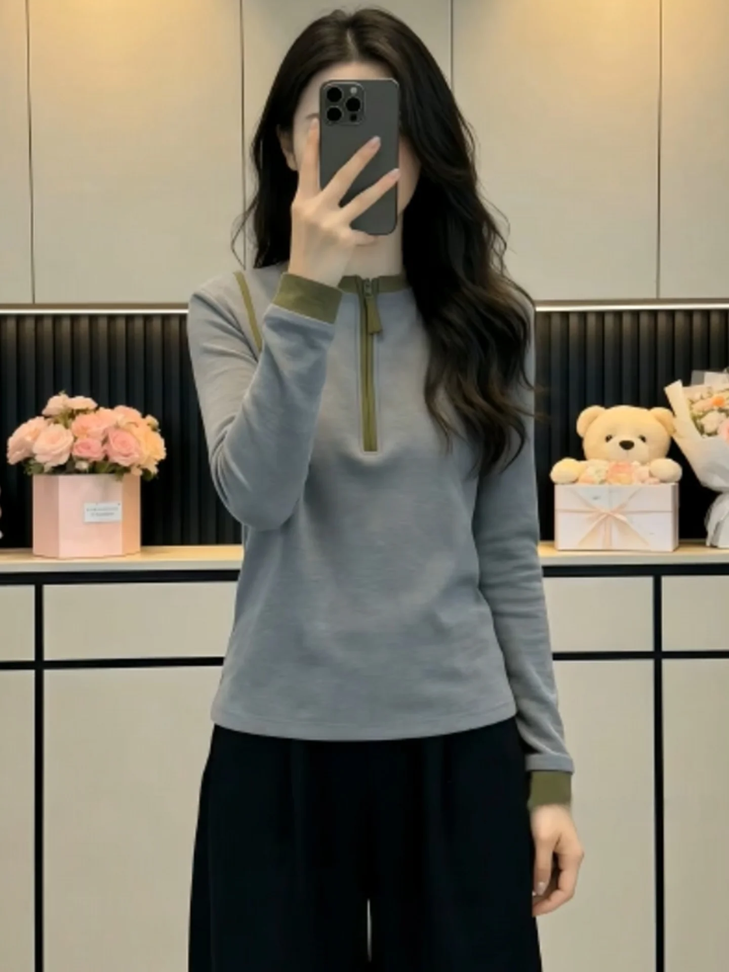 Trendy Long Sleeve Color Block Spring Base Shirt Korean Style Casual Versatile Slimming Top Commute Fashion Straight Cut Tshirt
Trendy Long Sleeve Color Block Spring Base Shirt Korean Style Casual Versatile Slimming Top Commute Fashion Straight Cut Tshirt