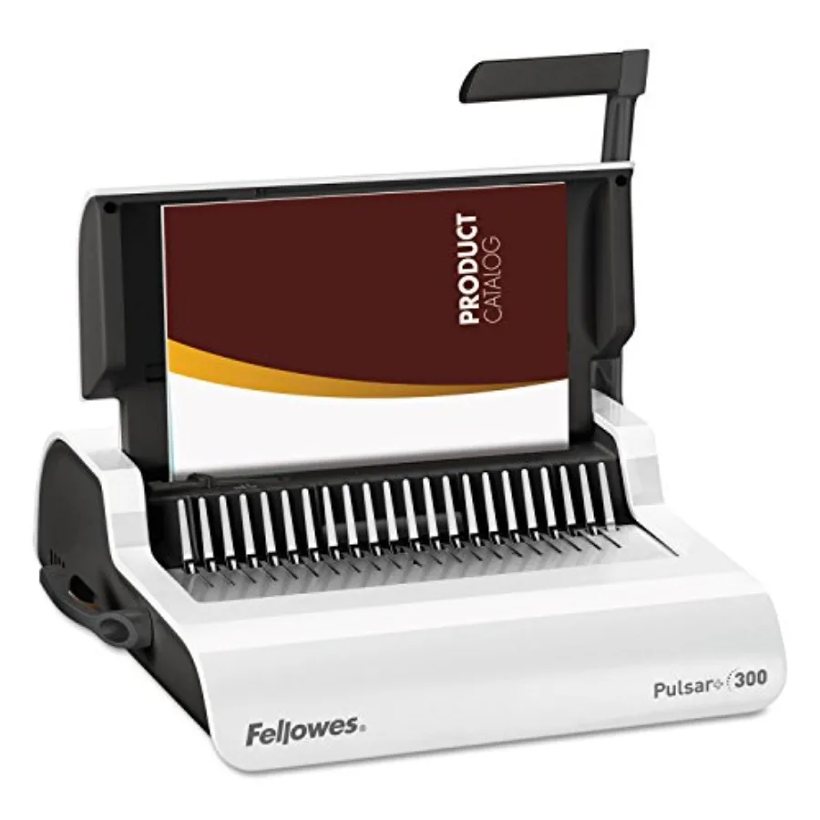 Comb Binding Machine for office use, white plastic, 300-sheet capacity, durable and easy-load mechanism
Comb Binding Machine for office use, white plastic, 300-sheet capacity, durable and easy-load mechanism