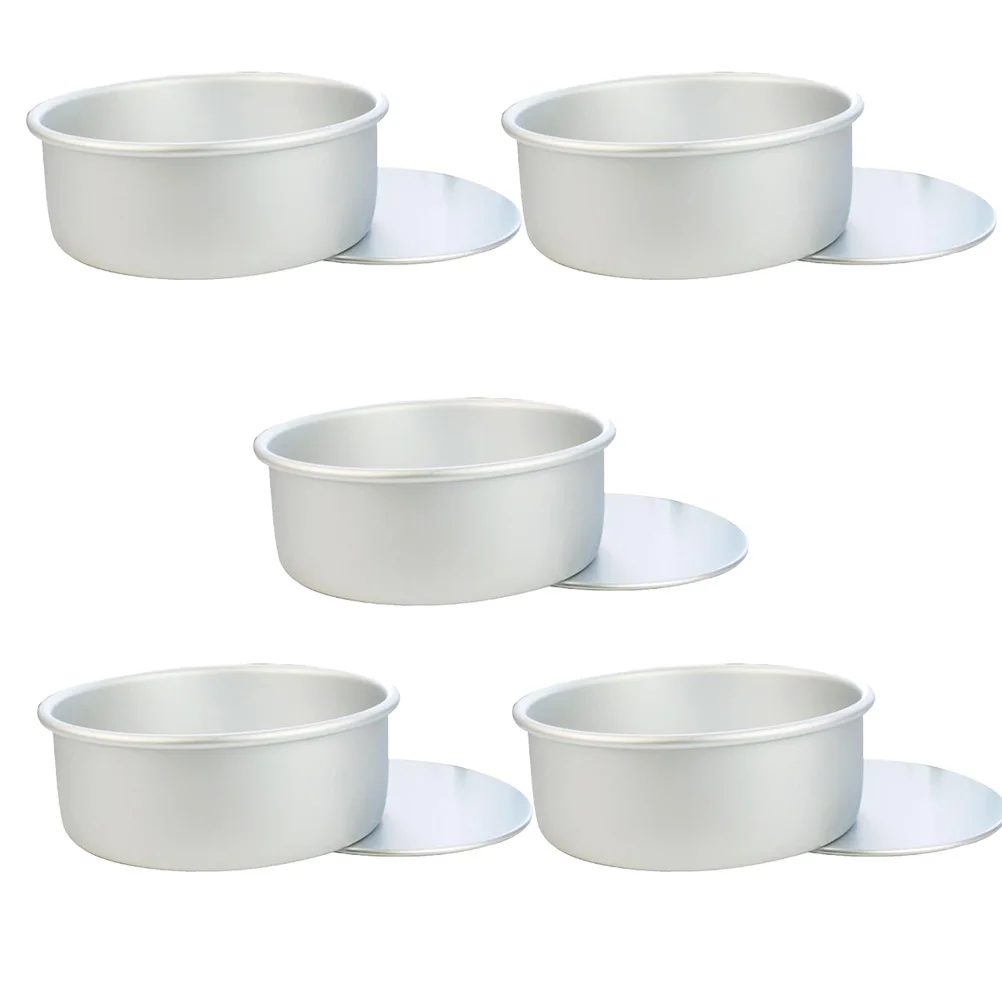 5 Pcs Cake Baking Trays Aluminum Alloy Mold Round Detachable Bottom Pan Mini Cake Baking Tray for Oven Nonstick Easy Demold
5 Pcs Cake Baking Trays Aluminum Alloy Mold Round Detachable Bottom Pan Mini Cake Baking Tray for Oven Nonstick Easy Demold