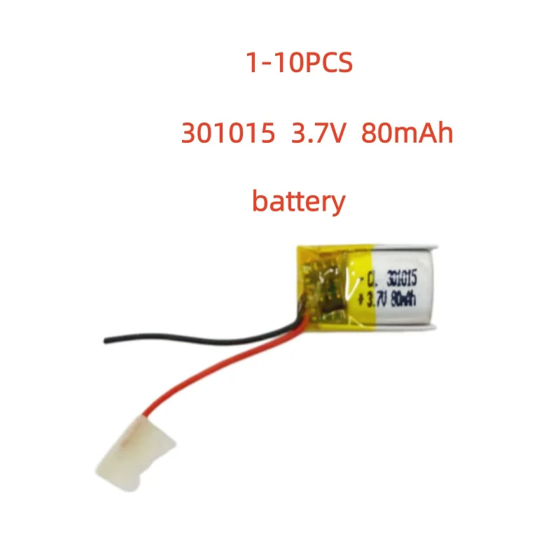 1-10PCS 301015 3.7V 80mAh Small Size Lipo Rechargeable Battery Lithium Polymer For MP3 Bluetooth MID headset headphone video pen
1-10PCS 301015 3.7V 80mAh Small Size Lipo Rechargeable Battery Lithium Polymer For MP3 Bluetooth MID headset headphone video pen