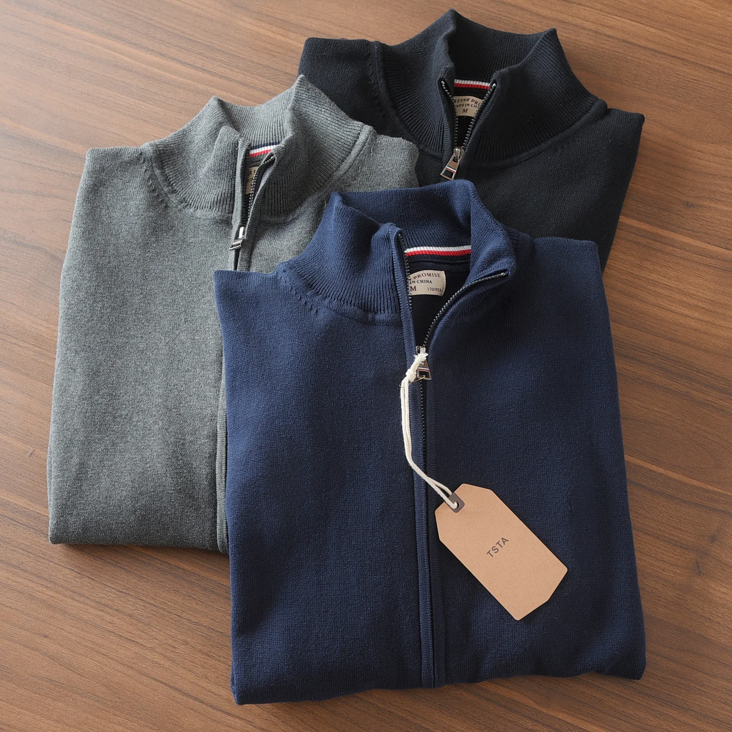 Zipper Front Open Cardigan Loose Fit Stand Collar Men's Base Layer irt Casual Versatile Long Sve Cotton Knitwear
Zipper Front Open Cardigan Loose Fit Stand Collar Men's Base Layer irt Casual Versatile Long Sve Cotton Knitwear