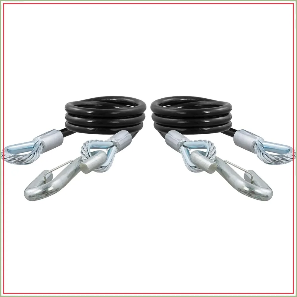 Curt 80176 Safety Cable Assembly with Hooks - Secure Towing Solution
Curt 80176 Safety Cable Assembly with Hooks - Secure Towing Solution