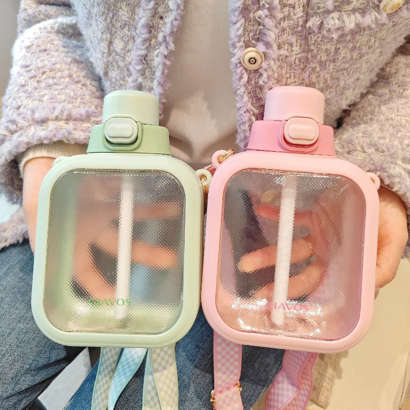 700ML Kawaii Square Water Cup Cute Girl Large Capacity Outdoor Bottle Portable Plastic Drinking with Straw
700ML Kawaii Square Water Cup Cute Girl Large Capacity Outdoor Bottle Portable Plastic Drinking with Straw