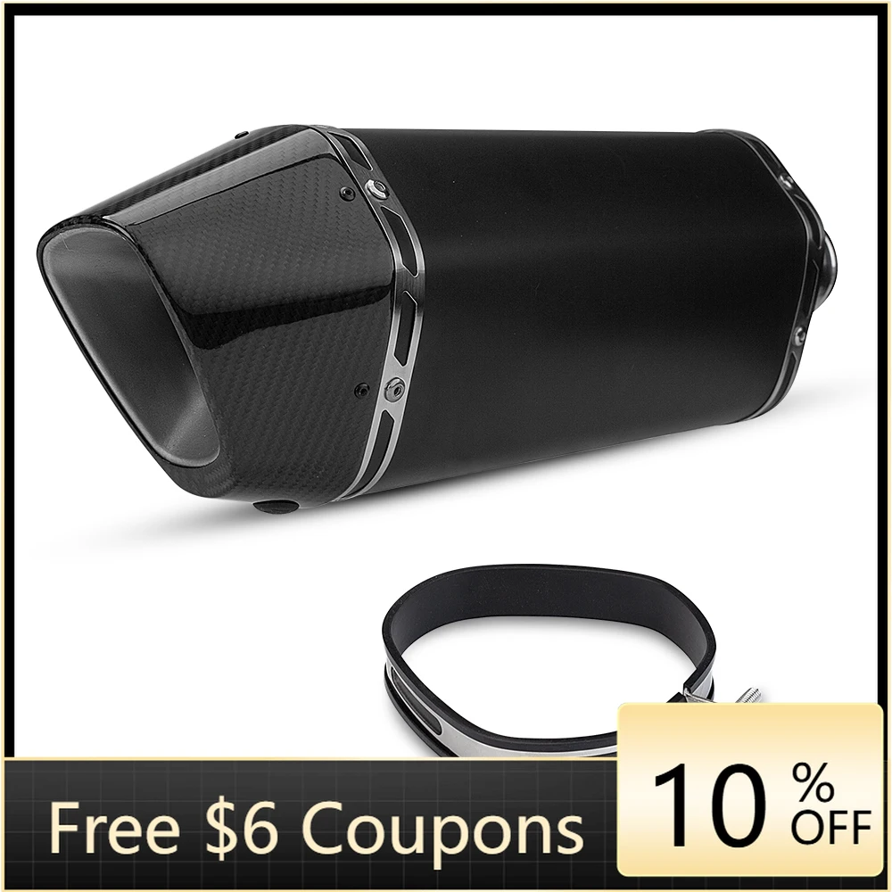 STLF High Quality 36-51mm Carbon Fiber Motorcycle Muffler Exhaust Pipe Stainless Steel New Condition Universal Modified Exhaust
STLF High Quality 36-51mm Carbon Fiber Motorcycle Muffler Exhaust Pipe Stainless Steel New Condition Universal Modified Exhaust