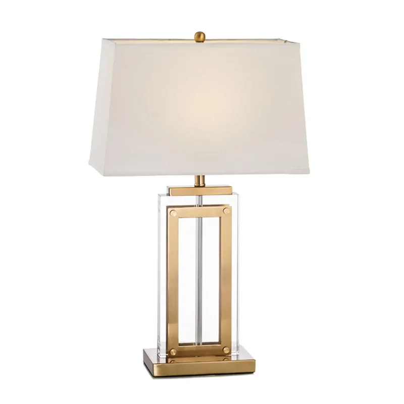 Modern simple desk fashionable crystal bedside personality high-end living room American new Chinese decorative bedside lamp
Modern simple desk fashionable crystal bedside personality high-end living room American new Chinese decorative bedside lamp