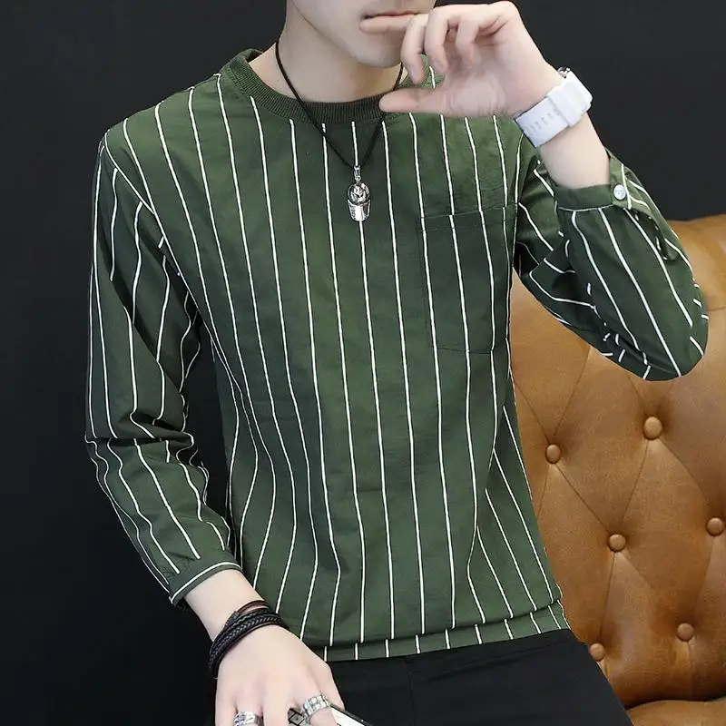 Fashion O-Neck Spliced Pockets Striped T-Shirt Men's Clothing 2024 Spring New Loose Korean Pullovers Tops All-match Tee Shirt
Fashion O-Neck Spliced Pockets Striped T-Shirt Men's Clothing 2024 Spring New Loose Korean Pullovers Tops All-match Tee Shirt