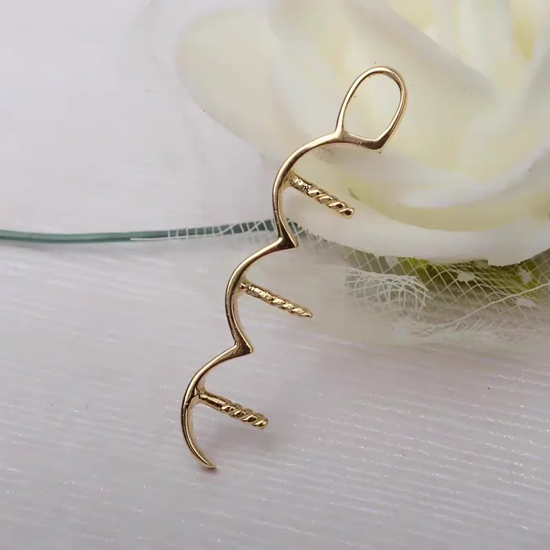 Настоящие подвесные крепления из 18-каратного золота AU750, фурнитура для ювелирных изделий, аксессуары, базовые детали для жемчуга 6-7 мм, бусины, камни
Настоящие подвесные крепления из 18-каратного золота AU750, фурнитура для ювелирных изделий, аксессуары, базовые детали для жемчуга 6-7 мм, бусины, камни