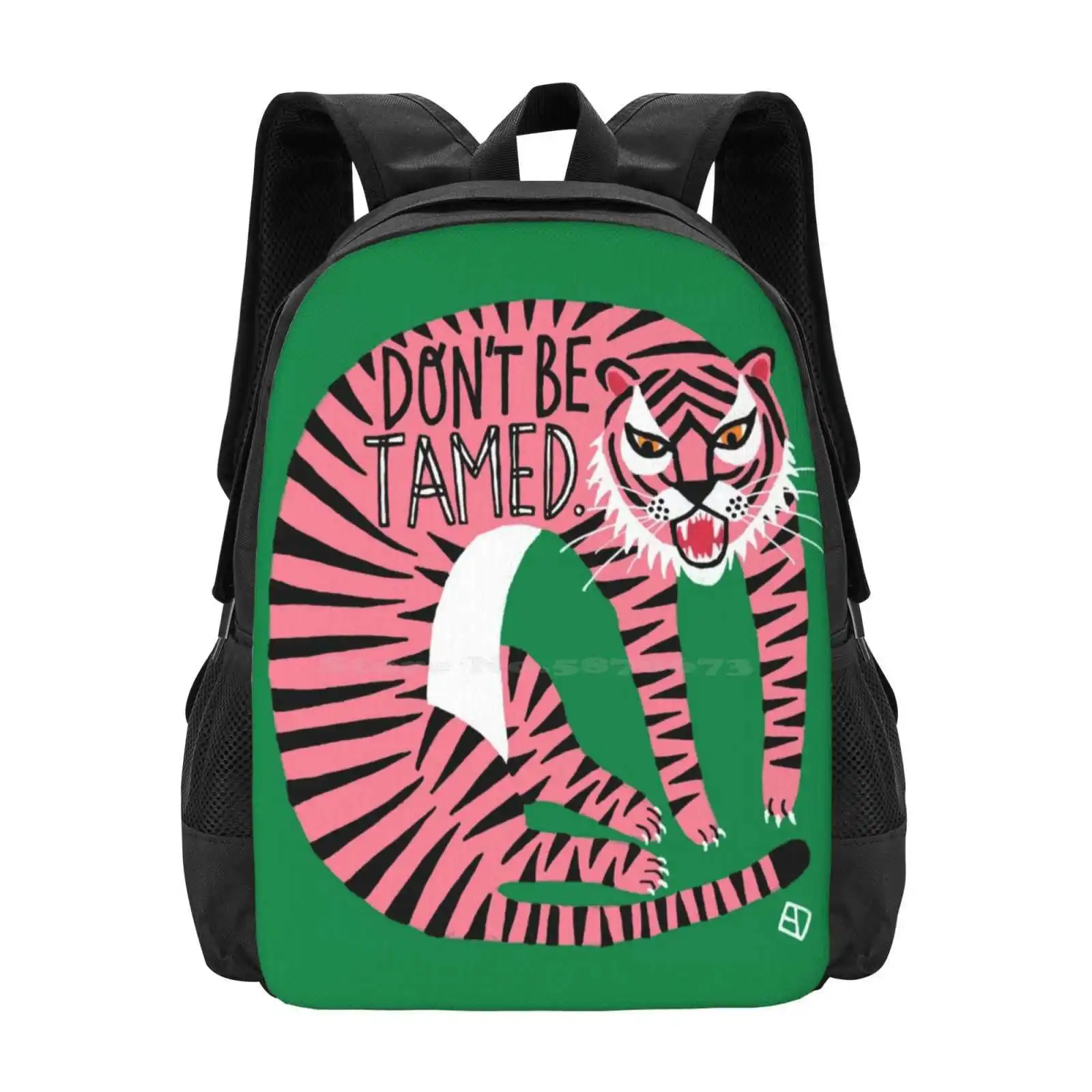 Don't Be Tamed. Bag Backpack For Men Women Girls Teenage Tiger Tame Wild Feminism Pink Green Empowerment Feminist Women Jungle
Don't Be Tamed. Bag Backpack For Men Women Girls Teenage Tiger Tame Wild Feminism Pink Green Empowerment Feminist Women Jungle