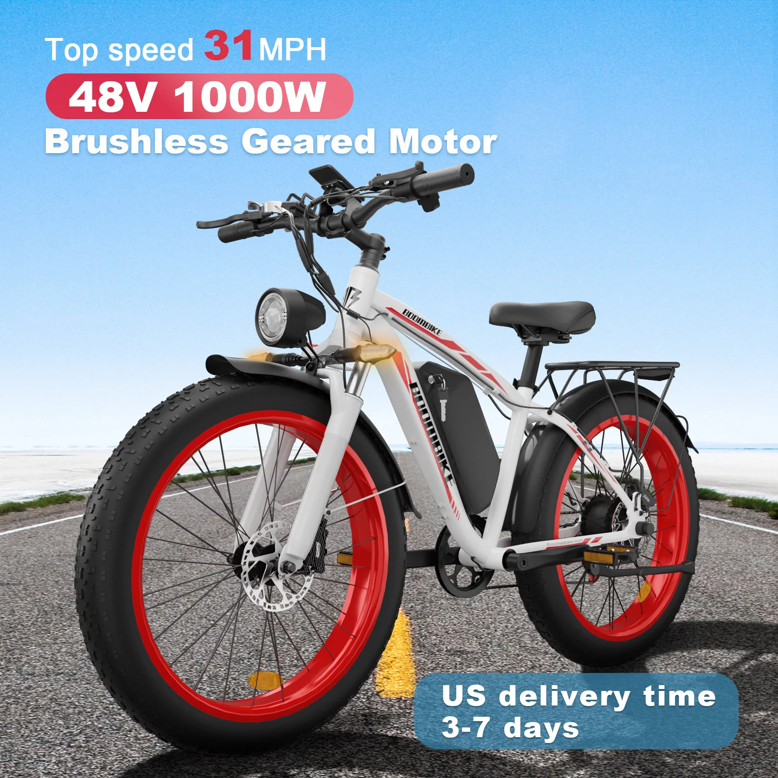 BoomBike Zeegr Fl Электрический велосипед все-TerrainFat шина 1000 Вт 60 миль 31 миль/ч фэтбайк горный снег Электрический велосипед
BoomBike Zeegr Fl Электрический велосипед все-TerrainFat шина 1000 Вт 60 миль 31 миль/ч фэтбайк горный снег Электрический велосипед