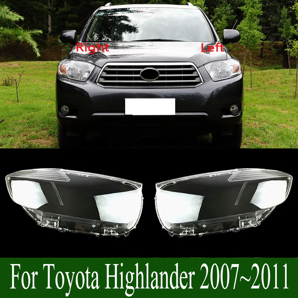 For Toyota Highlander 2007~2011 Headlight Cover Transparent Lampshade Case Headlamp Shell Plexiglass Replace Original Lens
For Toyota Highlander 2007~2011 Headlight Cover Transparent Lampshade Case Headlamp Shell Plexiglass Replace Original Lens