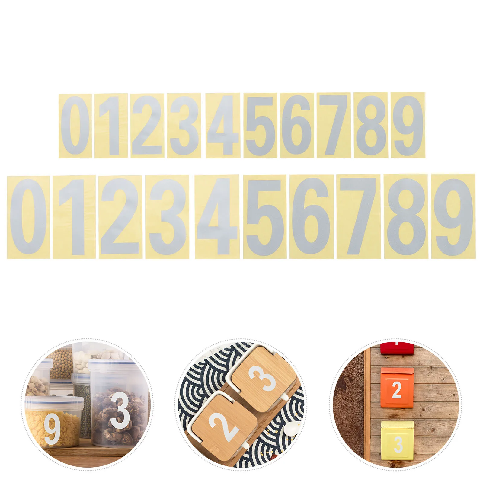 5Sets Reflective Mailbox Numbers Stickers Waterproof Easy to Use for Houses Bins Signs Mailbox Numbers for Outside
5Sets Reflective Mailbox Numbers Stickers Waterproof Easy to Use for Houses Bins Signs Mailbox Numbers for Outside