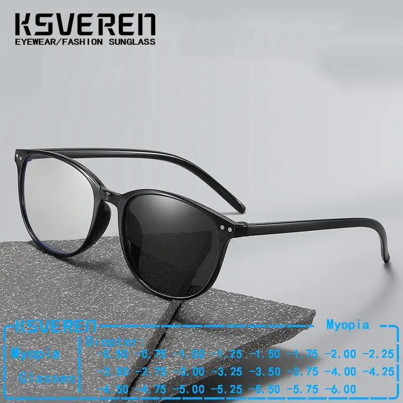 Men Women Round Retro Photochromic Myopia Glasses Finished Prescription Optical Eyewear Shortsighted Color Changing Sunglasses
Men Women Round Retro Photochromic Myopia Glasses Finished Prescription Optical Eyewear Shortsighted Color Changing Sunglasses