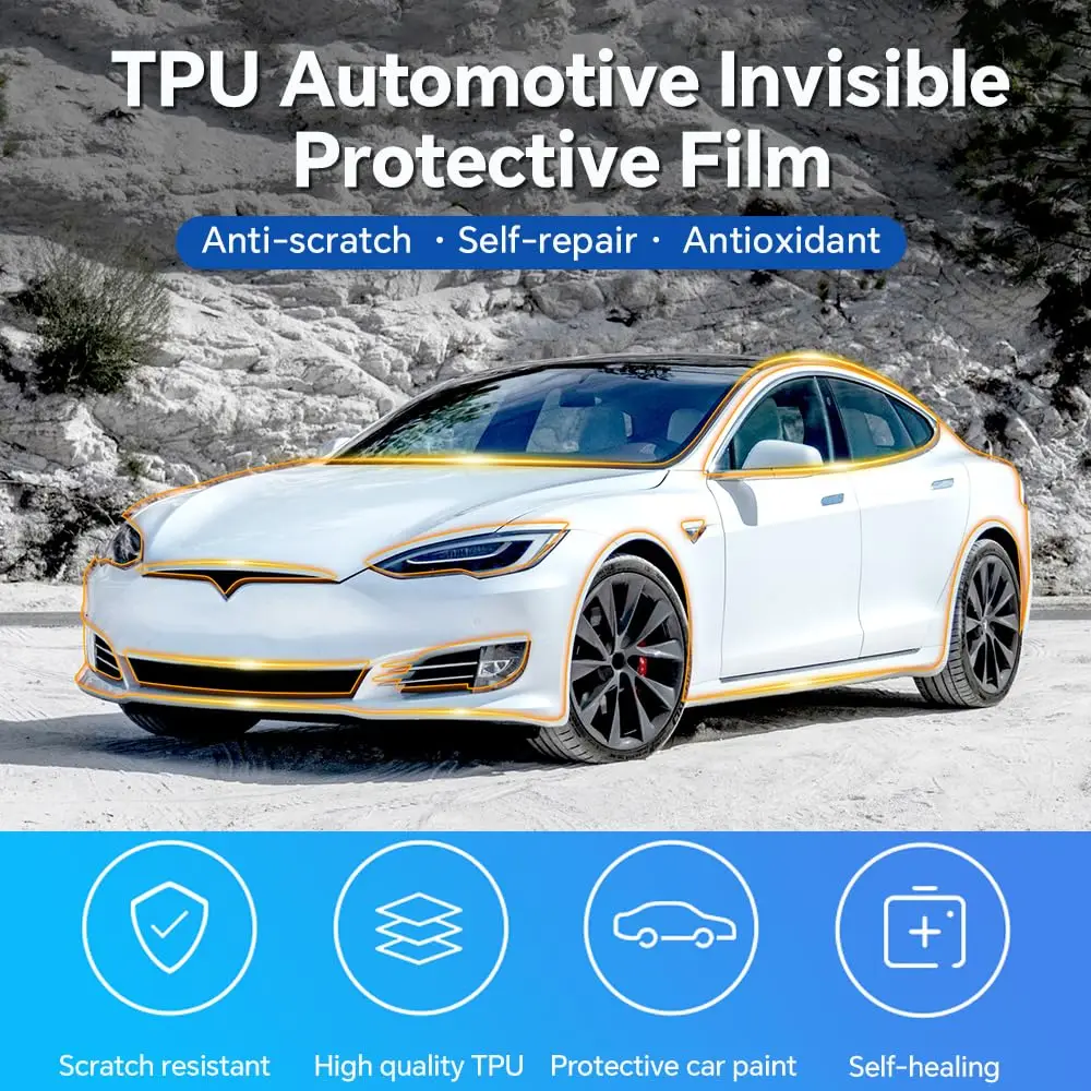 Комплект предварительно нарезанной защитной пленки PPF 8,5 мил для Tesla Model S 2016-2020, прозрачная защитная пленка из ТПУ для бампера, устойчивая к царапинам, внешние аксессуары
Комплект предварительно нарезанной защитной пленки PPF 8,5 мил для Tesla Model S 2016-2020, прозрачная защитная пленка из ТПУ для бампера, устойчивая к царапинам, внешние аксессуары