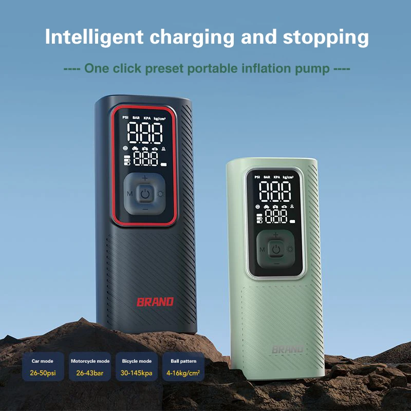 Mini portable bicycle electric car tire inflator air pump handheld wireless charging car inflator pump
Mini portable bicycle electric car tire inflator air pump handheld wireless charging car inflator pump