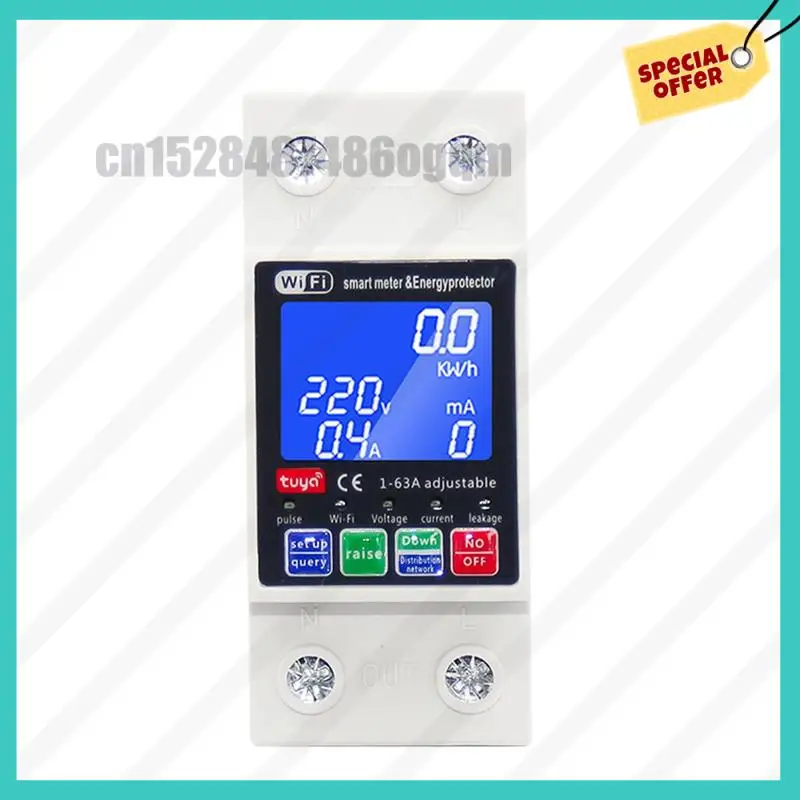 -ABJZ Smart Life PV Smart Circuit Breaker Tuya Wifi Voltage Relay 220V Current Leakage Protection Automatic MCB Switch For Smart 
-ABJZ Smart Life PV Smart Circuit Breaker Tuya Wifi Voltage Relay 220V Current Leakage Protection Automatic MCB Switch For Smart