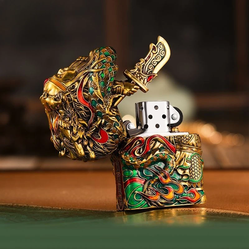 NEW Heavy Armored Guan Gong Fuel Lighter, Creative Windproof Grinding Wheel Lighter, Cigarette Accessories, Men's Gift
NEW Heavy Armored Guan Gong Fuel Lighter, Creative Windproof Grinding Wheel Lighter, Cigarette Accessories, Men's Gift