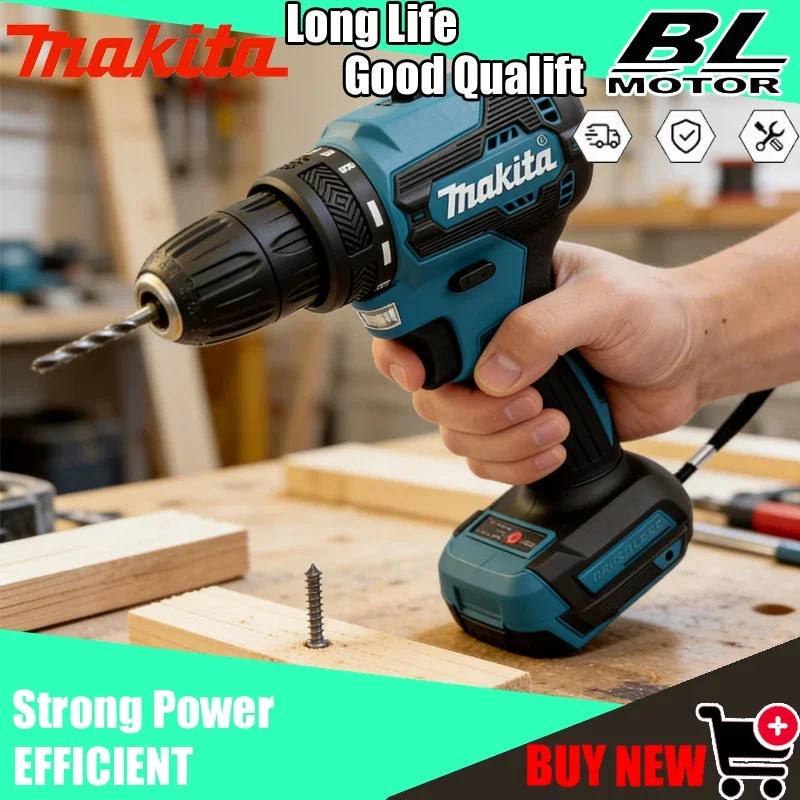 Аккумуляторная бесщеточная дрель-шуруповерт Makita DDF487, компактная, с высоким крутящим моментом, LXT, электрический инструмент с регулируемой скоростью, бесщеточный двигатель
Аккумуляторная бесщеточная дрель-шуруповерт Makita DDF487, компактная, с высоким крутящим моментом, LXT, электрический инструмент с регулируемой скоростью, бесщеточный двигатель