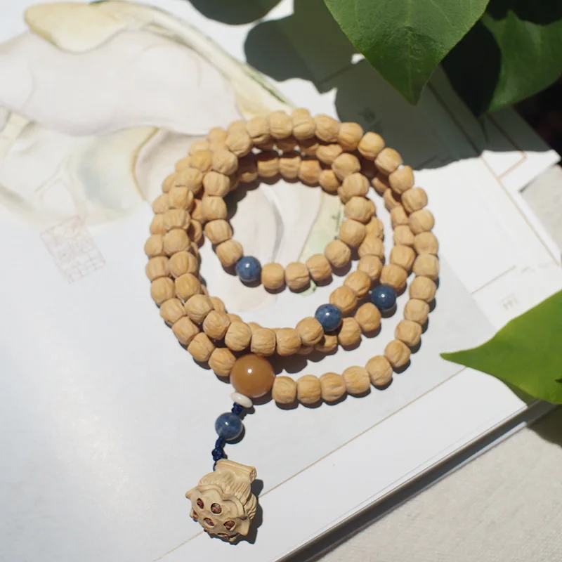 108 Beads Bodhi Seed Multi Wrap Bracelet Buddhist Prayer Beads with Boxwood Carved Lotus Pod Gifts
108 Beads Bodhi Seed Multi Wrap Bracelet Buddhist Prayer Beads with Boxwood Carved Lotus Pod Gifts