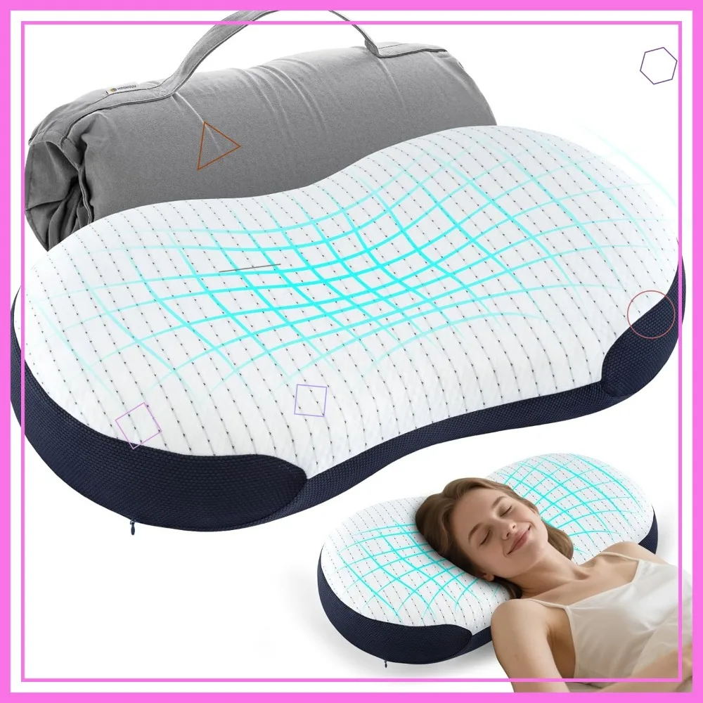 Full Size Travel Pillow for Sleeping, Memory Foam with Carry Bag, Neck Support for Hotel & Camping
Full Size Travel Pillow for Sleeping, Memory Foam with Carry Bag, Neck Support for Hotel & Camping