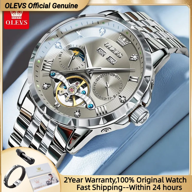 OLEVS 6691 Luxury Business Watch for Men Flywheel Multifunctional Dial Luminous Man Wristwatch
OLEVS 6691 Luxury Business Watch for Men Flywheel Multifunctional Dial Luminous Man Wristwatch