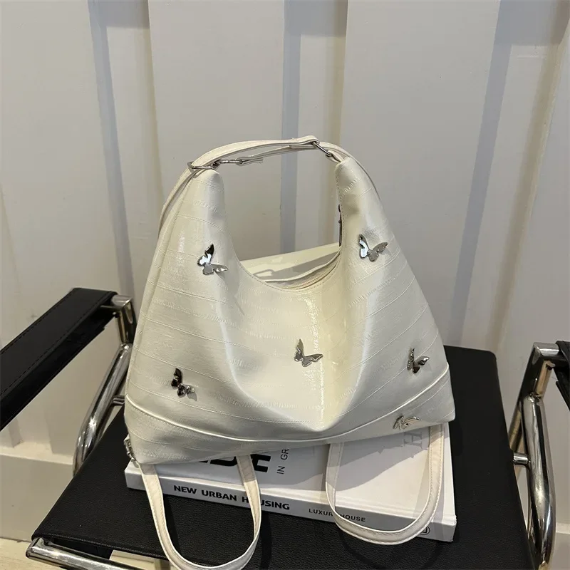 Premium sense large capacity eel pattern shoulder tote bag butterfly decoration multi-purpose backpack
Premium sense large capacity eel pattern shoulder tote bag butterfly decoration multi-purpose backpack
