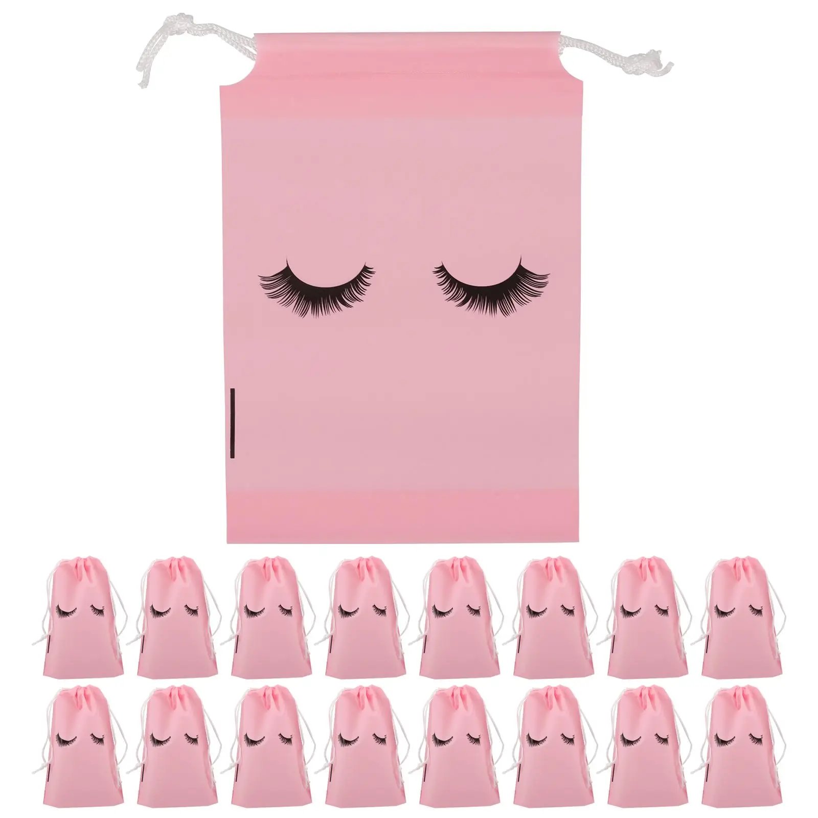 50 Pcs Storage Bag Drawstring Aftercare Portable Travel Plastic Makeup Eyelash Small Beauty Case Client Supply
50 Pcs Storage Bag Drawstring Aftercare Portable Travel Plastic Makeup Eyelash Small Beauty Case Client Supply