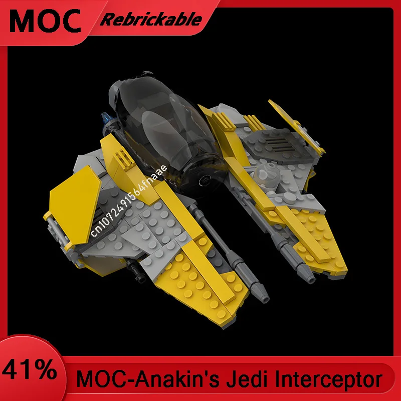 NEW Star Battles Spaceship Interceptor Fighter Model DIY Creative Ideas Children Toy Birthday Gift Building Blocks MOC-75281
NEW Star Battles Spaceship Interceptor Fighter Model DIY Creative Ideas Children Toy Birthday Gift Building Blocks MOC-75281