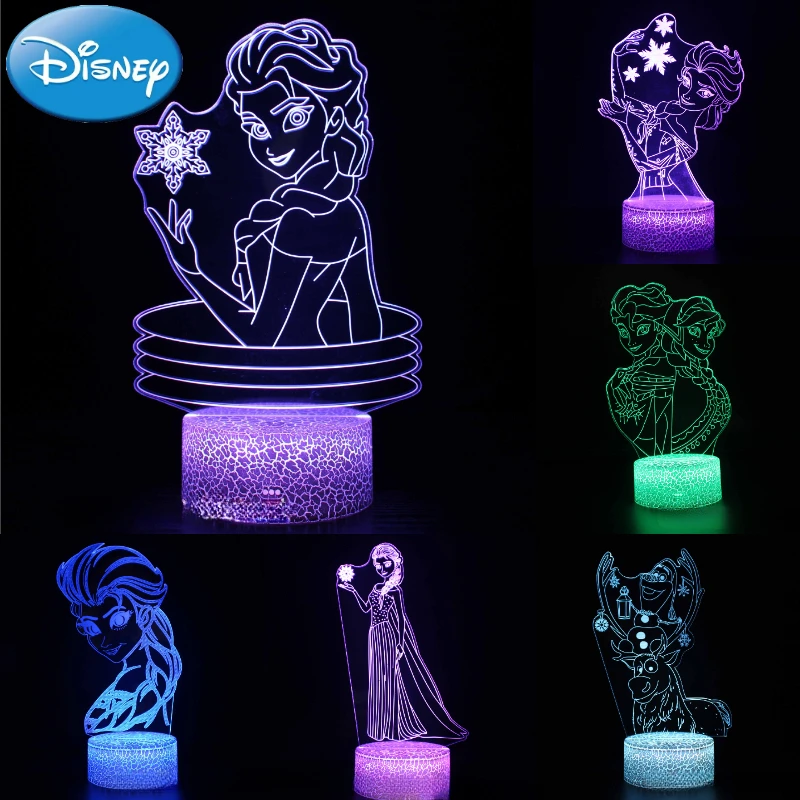 Disney Frozen 3D LED Night Lights Table Lamps Anime Figures Elsa Anna Princess Desk Lamp Kids Toys Home Bedroom Decorative Lamps
Disney Frozen 3D LED Night Lights Table Lamps Anime Figures Elsa Anna Princess Desk Lamp Kids Toys Home Bedroom Decorative Lamps