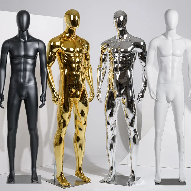 Custom Boutique Muscular Men Clothing Store Mannequin Chrome Full Body Gold Male Mannequin
Custom Boutique Muscular Men Clothing Store Mannequin Chrome Full Body Gold Male Mannequin