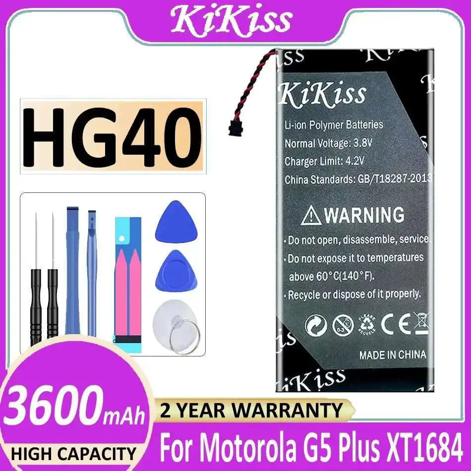 Mobile Phone Battery 3600mAh HG40 For Motorola Moto G5 Plus XT1684 XT1685 XT1687 XT1681 Safe
Mobile Phone Battery 3600mAh HG40 For Motorola Moto G5 Plus XT1684 XT1685 XT1687 XT1681 Safe