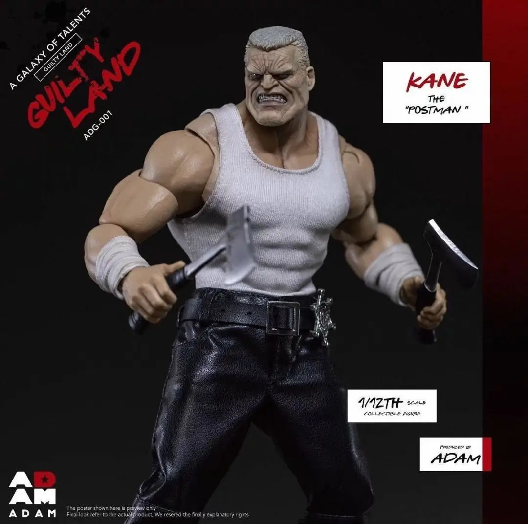 New in Stock MUFF ADAM Land of Sin City of Ultimate Evil Marv Mailman Kane 1/12 Action Figure Model Collectible Gift
New in Stock MUFF ADAM Land of Sin City of Ultimate Evil Marv Mailman Kane 1/12 Action Figure Model Collectible Gift