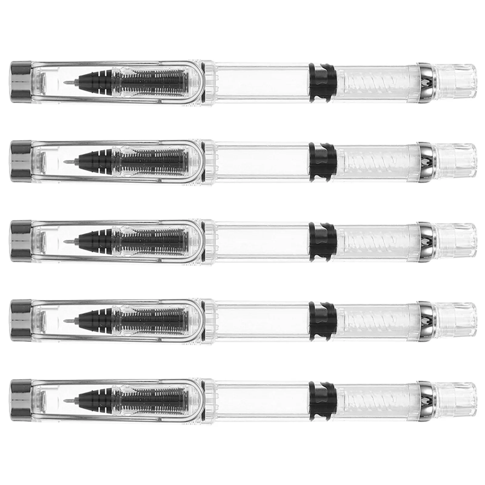 5PCS Piston Filling Fountain Pens Fine Point Refillable Ink Pens for School Supplies Business Application Travel Journaling
5PCS Piston Filling Fountain Pens Fine Point Refillable Ink Pens for School Supplies Business Application Travel Journaling