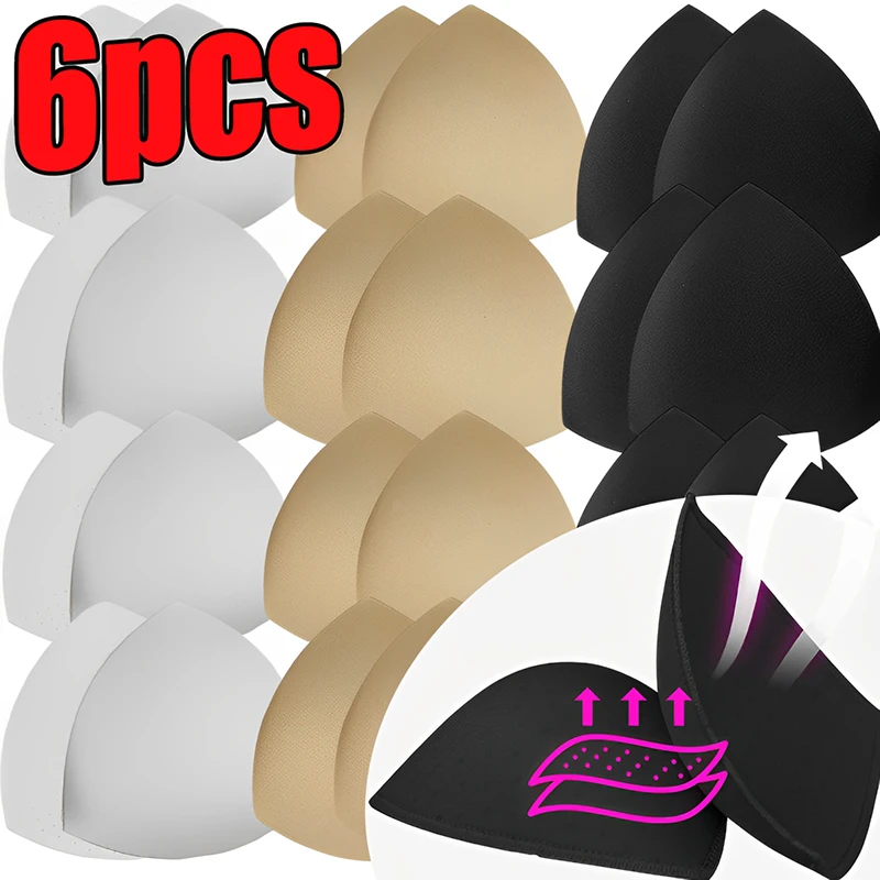 6/2Pcs Triangle Sponge Bra Pads for Women Removable Invisible Insert Bikini Swimsuit Breast Enhancers Chest Cup Pad Accessories 
6/2Pcs Triangle Sponge Bra Pads for Women Removable Invisible Insert Bikini Swimsuit Breast Enhancers Chest Cup Pad Accessories