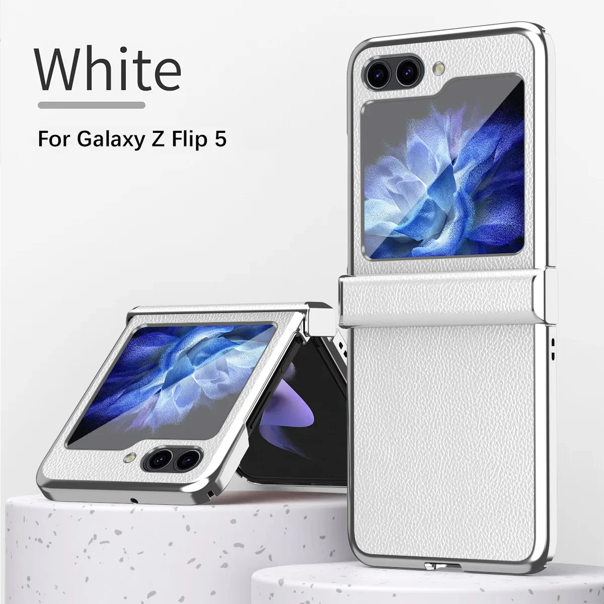 Electroplating Leather Phone Case for Samsung Galaxy Z Flip 5 4 3 Flip5 Flip4 5G Hinge Anti-drop Protection Shockproof Cover
Electroplating Leather Phone Case for Samsung Galaxy Z Flip 5 4 3 Flip5 Flip4 5G Hinge Anti-drop Protection Shockproof Cover