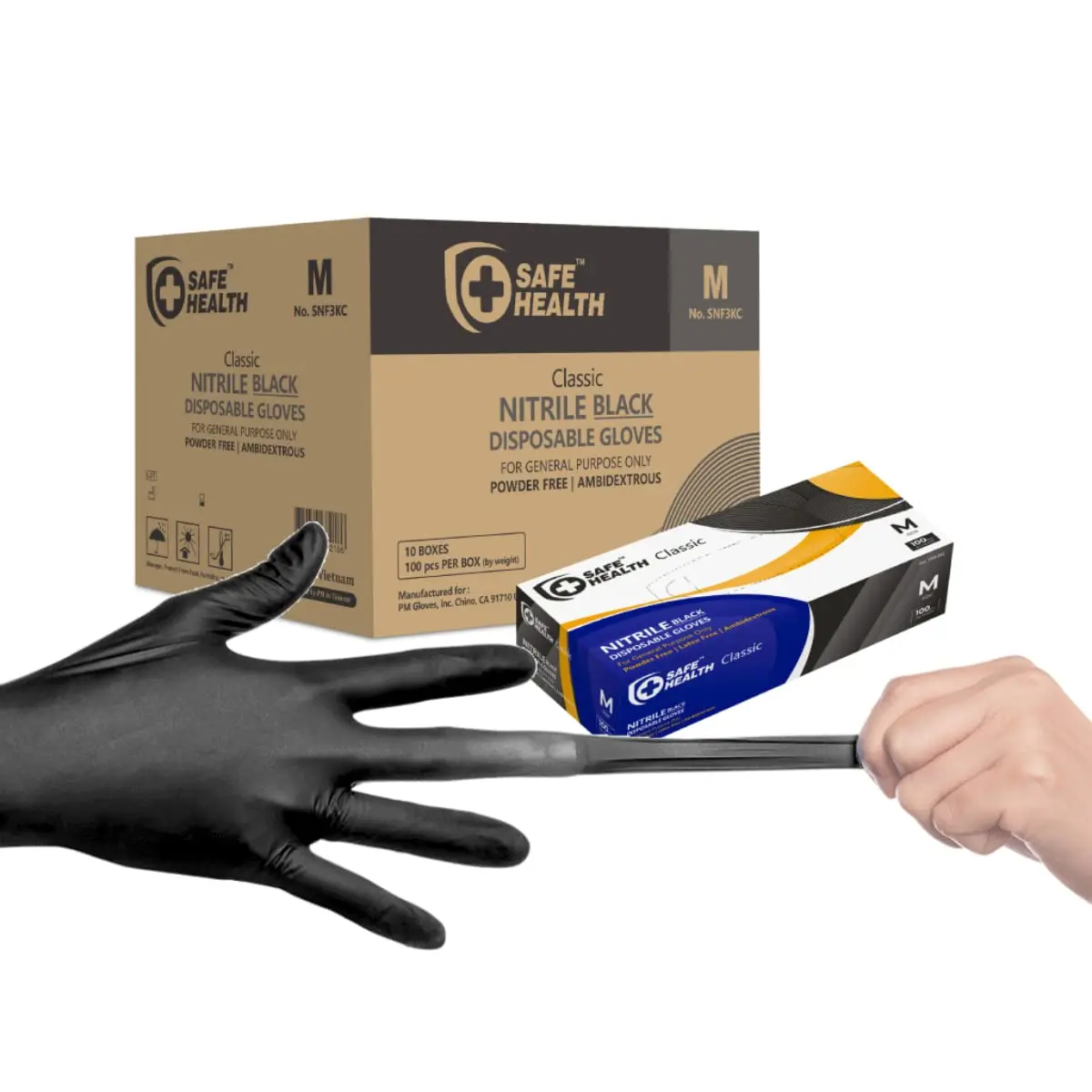 Nitrile Disposable Gloves Black Medium 3.5 Mil Powder Free Latex Free for Tattoo Beauty Salon Auto Repair Household
Nitrile Disposable Gloves Black Medium 3.5 Mil Powder Free Latex Free for Tattoo Beauty Salon Auto Repair Household