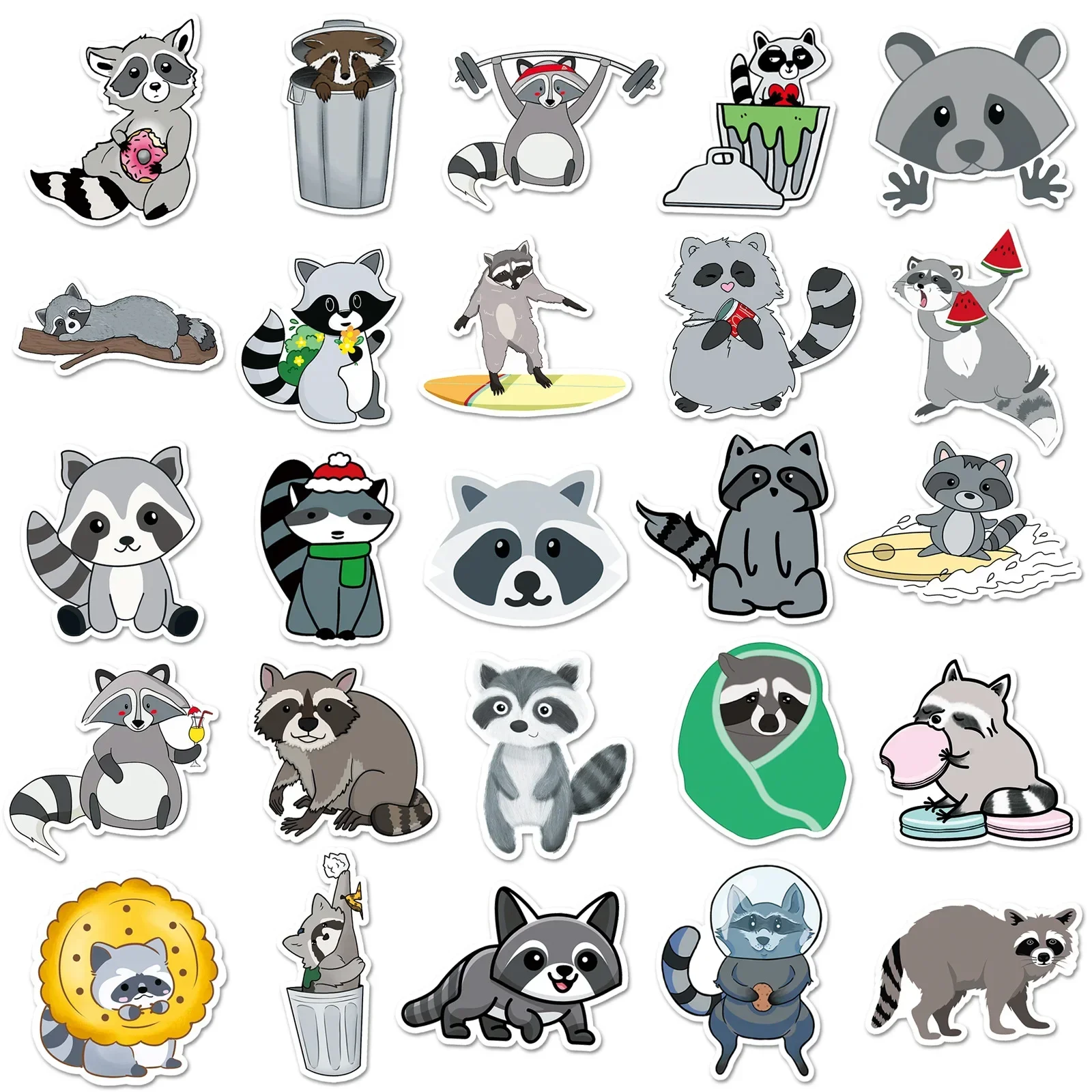 10/50PCS Little Raccoon Cartoon Stickers Kawaii Animal Graffiti Decal DIY Luggage Phone Guitar Cup Scrapbook Waterproof Sticker
10/50PCS Little Raccoon Cartoon Stickers Kawaii Animal Graffiti Decal DIY Luggage Phone Guitar Cup Scrapbook Waterproof Sticker