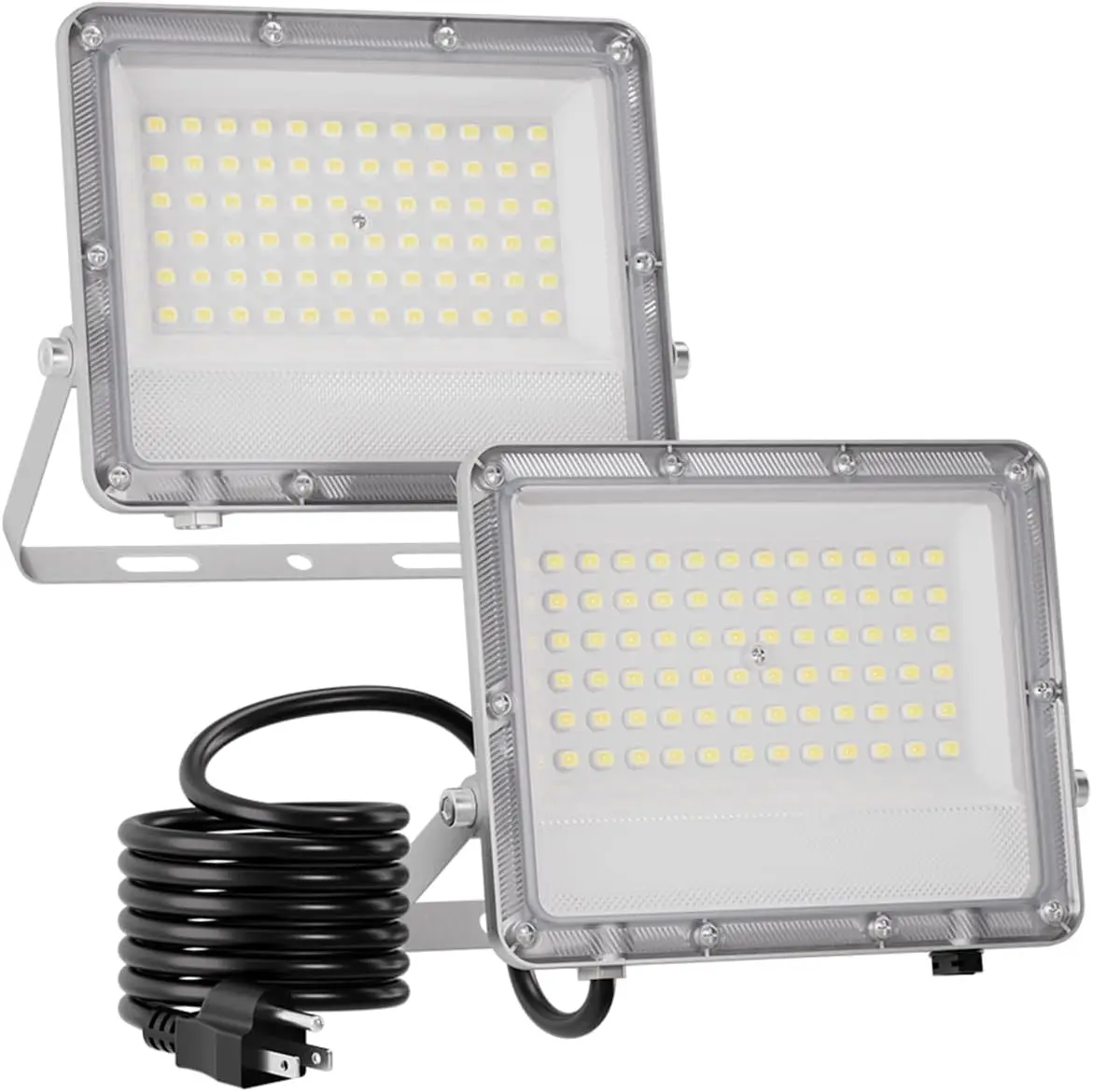 100W200W Plug in LED Flood Lights Outdoor, Bright LED Work Light with Plug, IP65 Waterproof 6000K Flood Lighting for Backyard
100W200W Plug in LED Flood Lights Outdoor, Bright LED Work Light with Plug, IP65 Waterproof 6000K Flood Lighting for Backyard