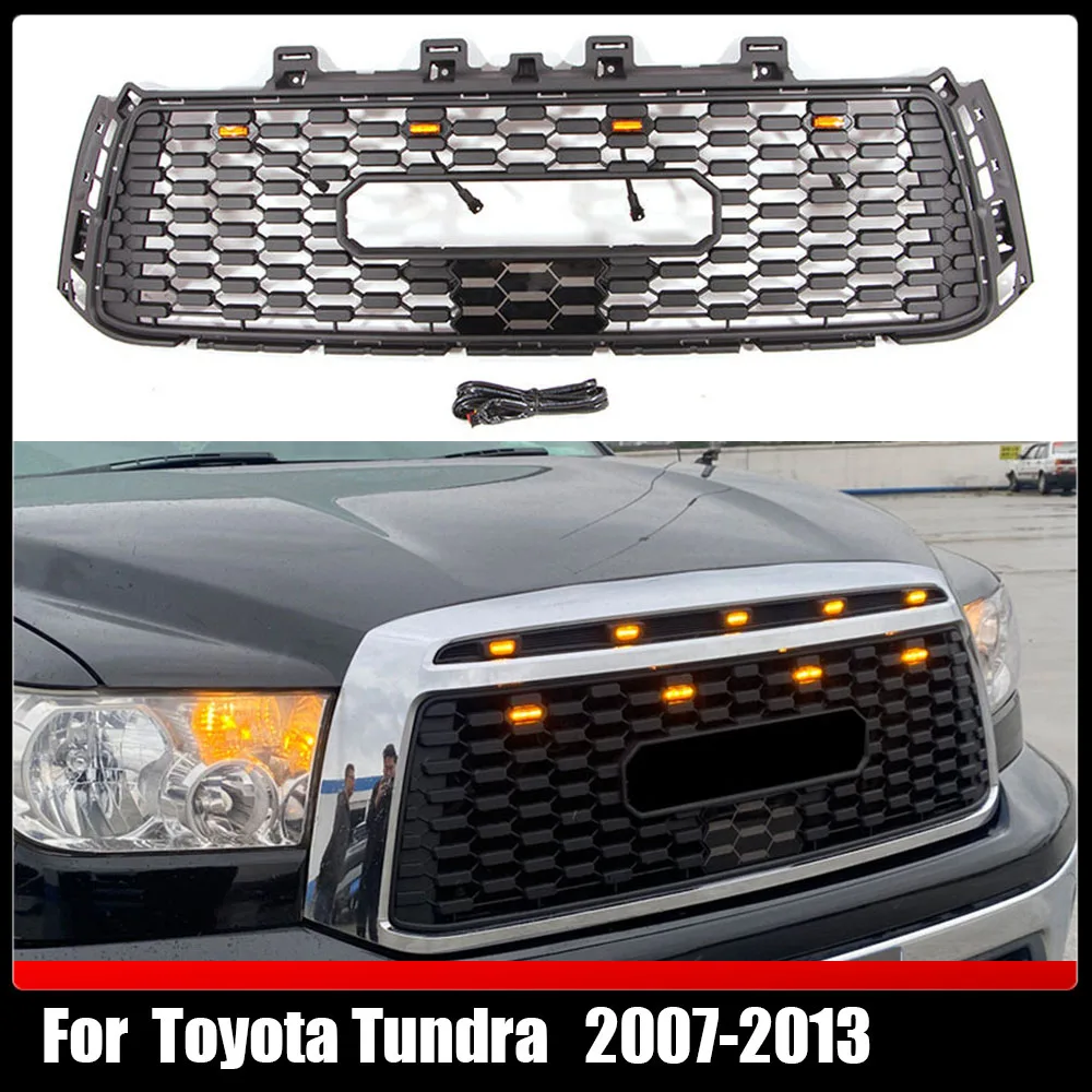 For Toyota Tundra 2007-2013 Replacement Front Hood Upper Grill Racing Grills ABS W/LED Bumper Mesh Grille
For Toyota Tundra 2007-2013 Replacement Front Hood Upper Grill Racing Grills ABS W/LED Bumper Mesh Grille